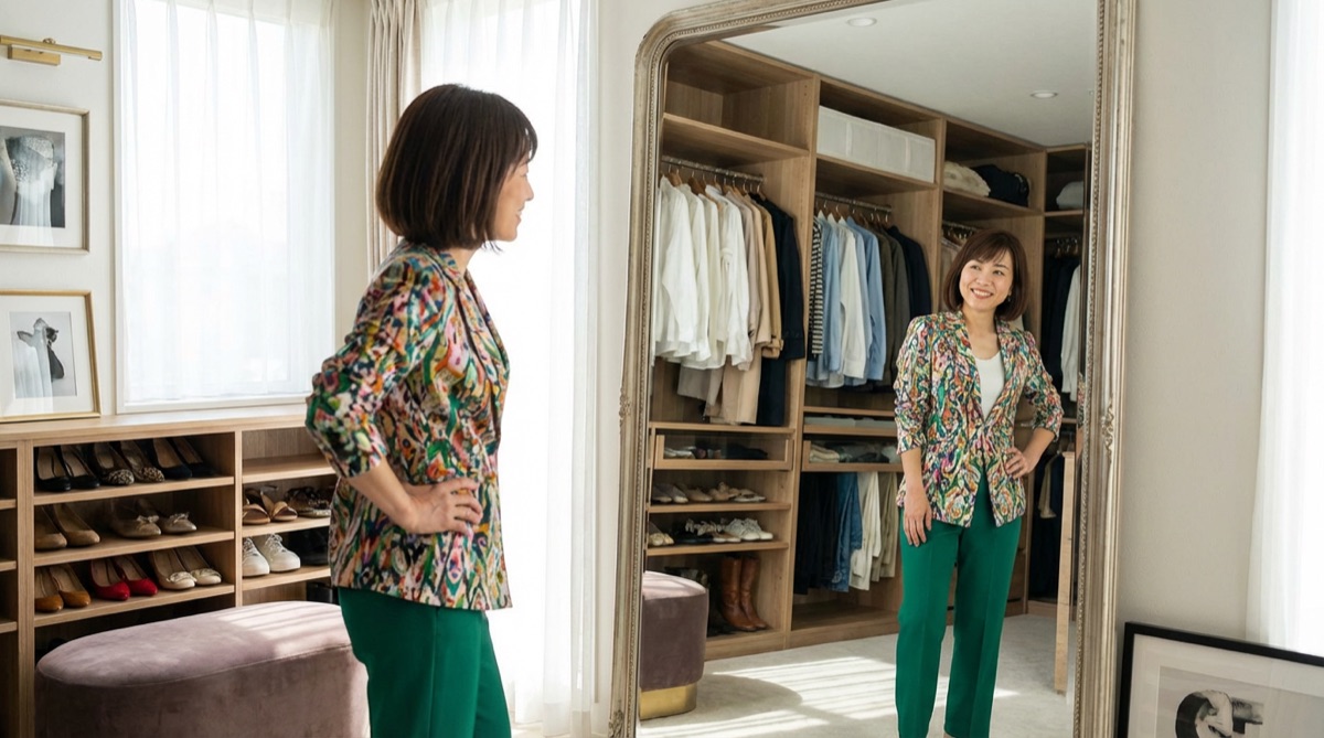 自信に満ちた40代日本人女性 リバウンドしない思考習慣とファッション