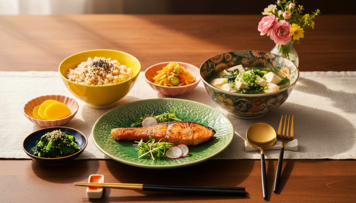 五色ダイエット 一汁三菜 和定食 イメージ