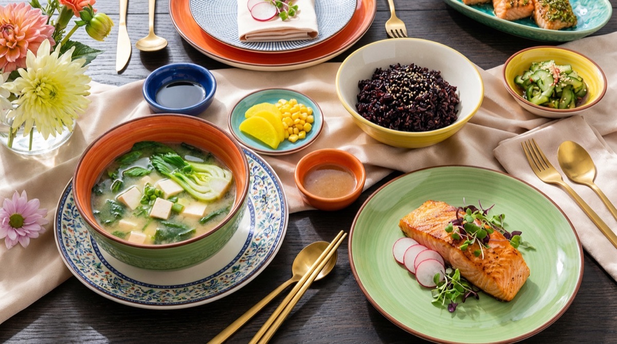 五色ダイエット コンセプトイメージ 色鮮やかな食事